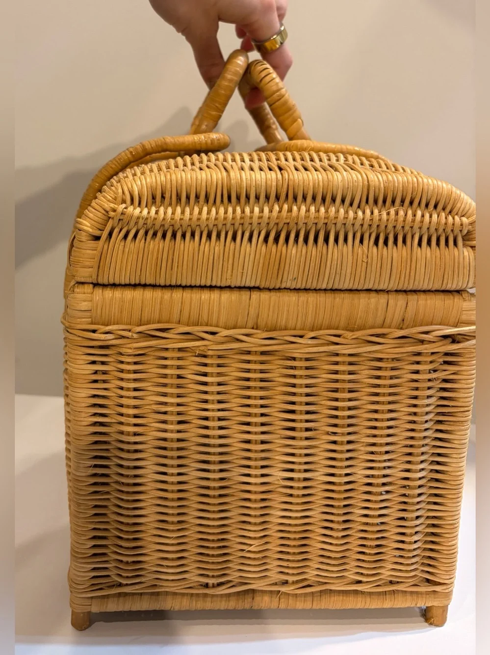 Vintage picnic basket